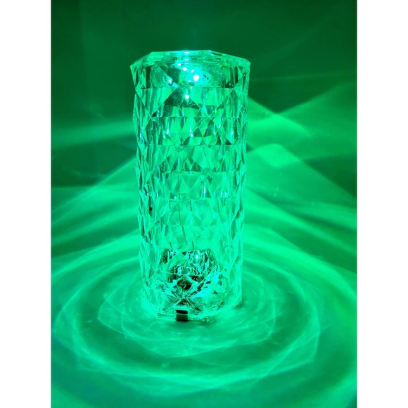 Crystal Diamond Rose Table Lamp, 16 Colors USB Charging Touch Lamp - Picture 7 of 13